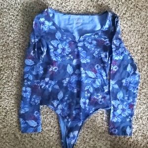 PINK Never worn longsleeve body suit